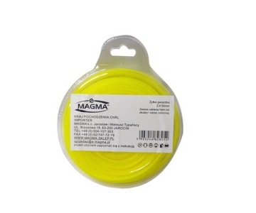 Żyłka tnąca do kosy podkaszarki 2,4mm 50M gwiazda MAGMA