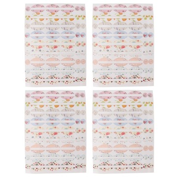 Портативные этикетки для бутылок с маслом на 4 листа