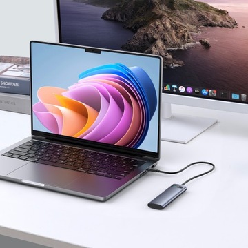 КОРПУС ДЛЯ ТВЕРДИТЕЛЬНОГО НАКОПИТЕЛЯ BASEUS M.2 NVMe/M.2 SATA 10 Гбит/с ДЛЯ HD USB C