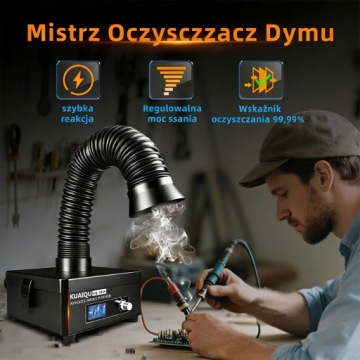 KUAIQU LUMPING SMOKE EXTRACTOR с 3-ступенчатой фильтрацией - эффективность 99,7%