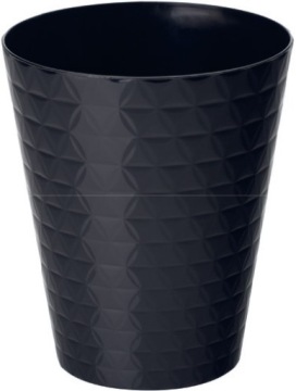 OSŁONKA doniczki DO STORCZYKA DIAMENT śr. 12,7CM CZARNY POŁYSK Form-plastic
