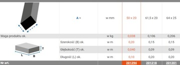 НОЖКА ДЛЯ ЛЕСТНИЦЫ Krause 50x20мм