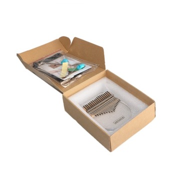 KALIMBA Акриловый инструмент Портативное фортепиано с 17 клавишами и футляром