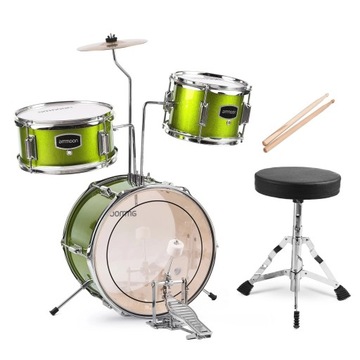 Детская барабанная установка ammoon 14 дюймов, состоящая из 3 предметов, с
