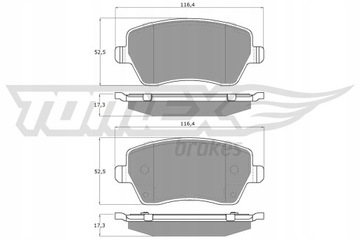 КОЛОДКИ ТОРМОЗ. NISSAN MICRA 03- 1416/TOM 