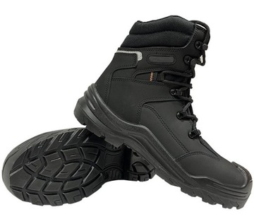 Buty robocze TRZEWIKI OCHRONNE PREMIUM S3 SKÓRA NUBUKOWA Podnosek KOMPOZYT