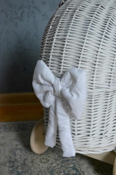 Плетеная коляска для кукол, БЕЛАЯ толкалка + постельное белье