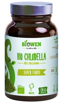 BIO CHLORELLA BIOWEN Superfood chlorofil zielone algi w proszku detoks EKO