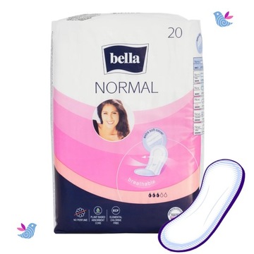 Podpaski higieniczne Bella Normal bez skrzydełek 20 szt.