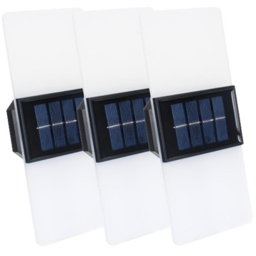 3x Kinkiet Lampka Solarna Ozdobna LED Oświetlenie Domku Altanki Tarasu
