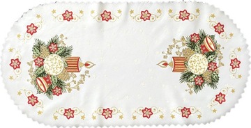 Serweta świąteczna Boże Narodzenie 40x80 cm biała