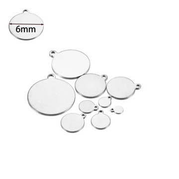 100Pcs/lot Customized Custom Laser Engrave Name LOGO Stainless Steel