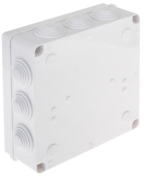 PUSZKA INSTALACYJNA ELEKTRYCZNA POŁĄCZENIOWA Z DŁAWNICAMI IP65 203x203