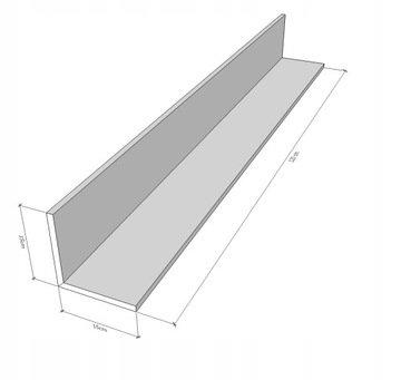 KĄTOWNIK SPG Z PŁYTY GK GOTOWY PROFIL L 120x15x15