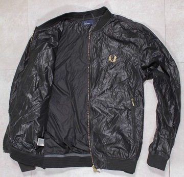 FRED PERRY BOMBER WIATRÓWKA WINDBREAK GOLD LOGO L