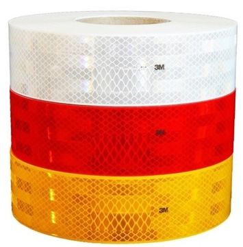 3M 983-71 TAŚMA ODBLASKOWA KONTUROWA ŻÓŁTA DIAMOND GRADE 55mm x 50m TYP III