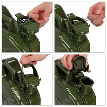 МЕТАЛЛИЧЕСКАЯ КАНИСТРА 20л для топлива, масла, воды, герметичный замок, СЕРТИФИКАТ