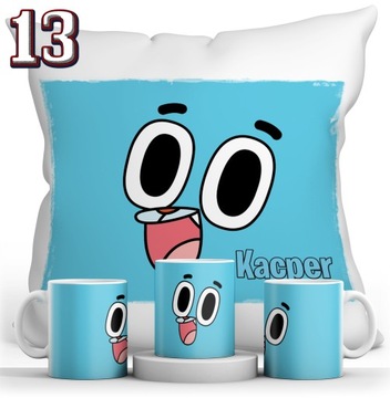 КРУЖКА ГУМБОЛ + ПОДУШКА + НАБОР ИМЕНИ