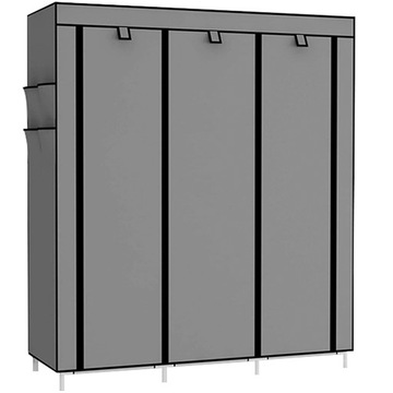 ТЕКСТИЛЬНЫЙ ШКАФ ВЕШАЛКА ДЛЯ ОДЕЖДЫ КОМПЛЕКТ ШКАФА + 2 ВЕШАЛКИ