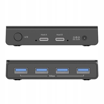 Przełącznik KVM Unitek H1310A 4x USB 5Gbps aktywny