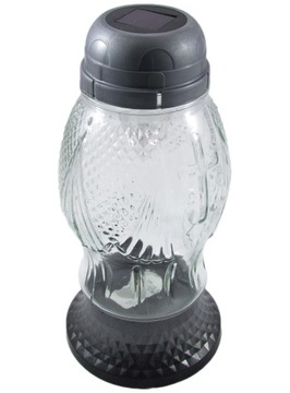 Znicz lampion solarny szklany + wkład gratis