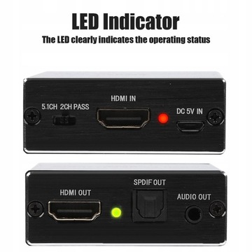 HDMI TO HDMI + SPDIF АУДИО 4K 2K ЭКСТРАКТОР