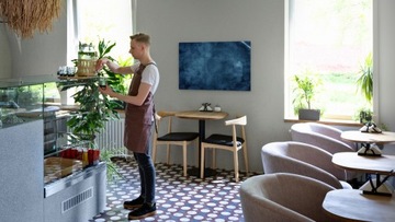 Стеклянная картина ОБЛАЧНОЕ НЕБО 90х60 см + БЕСПЛАТНЫЙ набор аксессуаров