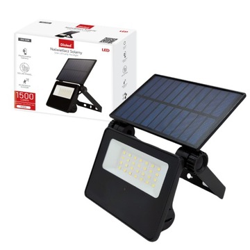 Naświetlacz solarny halogen 4000K 1500LM czujnik ruchu/zmierzchu MOCNY IP65