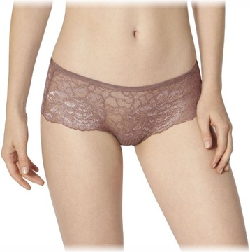 Triumph majtki koronkowe brązowe cynamonowe Peony Florale Hipster r. 36