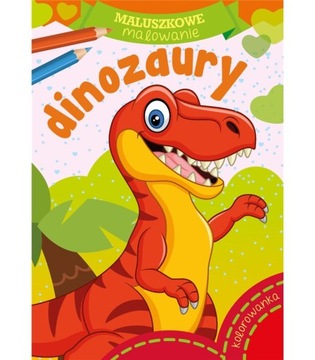 Kolorowanka malowanka z dinozaurami Dinozaury
