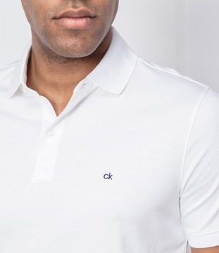 CALVIN KLEIN KOSZULKA POLO SOFT INTERLOCK LOGO S