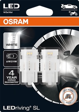 Osram Żarówka Led Premium New W21W 6000K BIAŁA