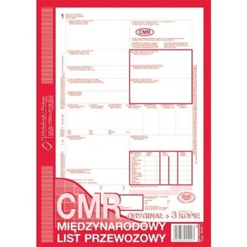 800-1 CMR A4 80kartek 1+3 międzynarodowy list prze