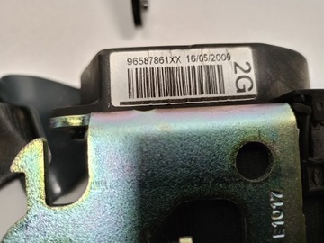 КОМПЛЕКТ РЕМНЯ БЕЗОПАСНОСТИ ЗАДНИЙ ПРАВЫЙ ЛЕВЫЙ PEUGEOT 207 SW