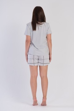 Piżama Damska Vienetta bawełniana z krótkim rękawem szorty 3XL plus size