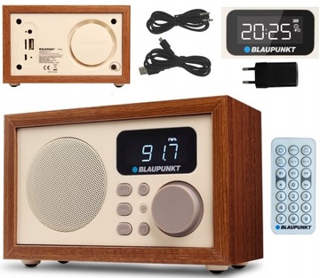 RADIO KUCHENNE RETRO BLAUPUNKT HR5BR ZEGAR SD USB AUX PILOT
