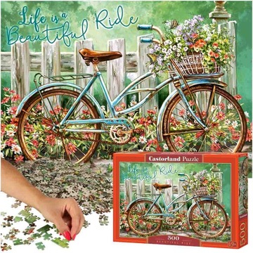 Puzzle układanka 500 elementów Beautiful Ride - Przejażdżka rowerem 9+