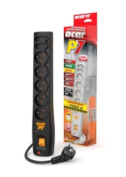 ACAR P7 PRZEDŁUŻACZ LISTWA ZASILAJĄCA 7 GNIAZD 3M