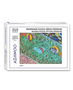 Деревянная головоломка премиум-класса 3D для взрослых Adawoo City 4/4 Park