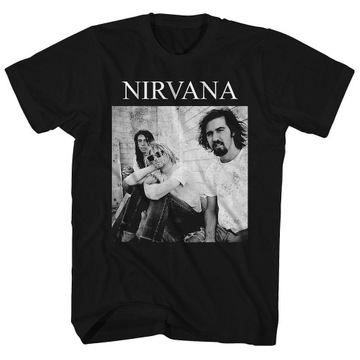 Koszulka Nirvana Black & White Group Photo Nirvana cotton T-Shirt