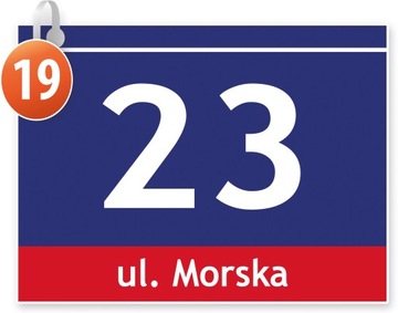 Адресная тарелка с домом № 40x30 см.