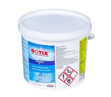 GOTIX CHLOR DO BASENU CHEMIA BASENOWA CHLORTIX T TABLETKI 200G 5 KG