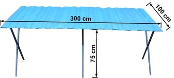 СТОЛЕШНИЦА ДЛЯ ТОРГОВОГО СТОЛИКА 3,0х1,0 BAZAR RYNEK MOCNY