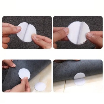 ПРОТИВОСКОЛЬЗЯЩИЕ НАКЛАДКИ ДЛЯ КОВРОВ И КОВРОВЫХ НАКЛЕЙКИ-ВЕЛКРО 5 шт.