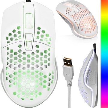 PRZEWODOWA MYSZKA GAMINGOWA USB Z PODŚWIETLENIEM RGB LOGIC STARR-ONE-LIGHT