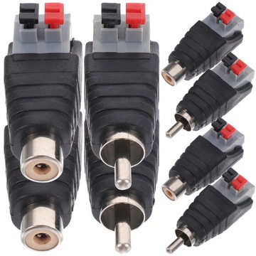 8шт. Провод динамика к адаптеру RCA Разъем Rca