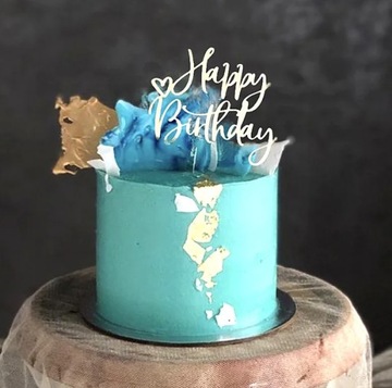 TOPPER URODZINOWY happy birthday ozdoba na tort topper na bok tortu
