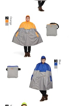 Дождевик-пончо с капюшоном QIAN, водонепроницаемые плащи, велосипедная куртка для велоспорта