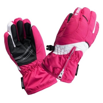 Dziecięce rękawiczki BRUGI 3ZCF D3Z-PINK r.122/128
