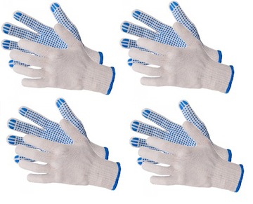 Rękawice robocze nakrapiane RND400 blue - 12par